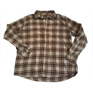 Men’s Eddie Bauer Flannel Shirt Size Large 100% Cotton